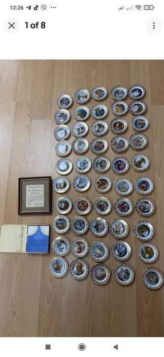 Повна колекція тарілок від "Franklin Mint".