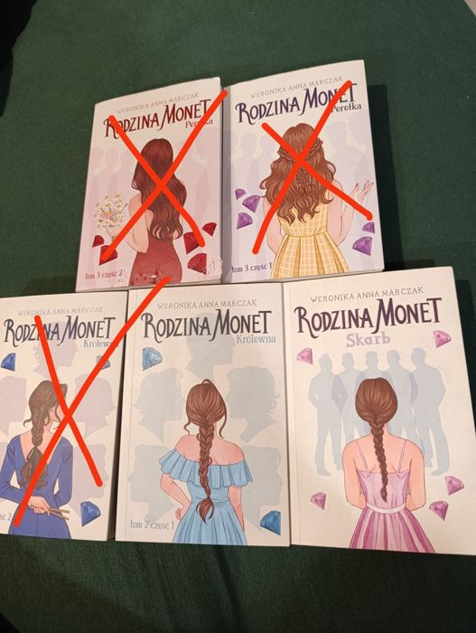 Książki Rodzina monet seria Skarb, Królewna cz.1 i 2
