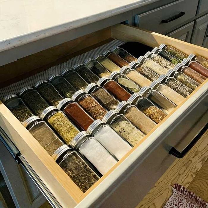 Zestaw 24 słoiczków na przyprawy szklane słoiki naklejki organizer