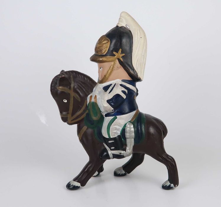 GNR a cavalo - figura antiga em faiança