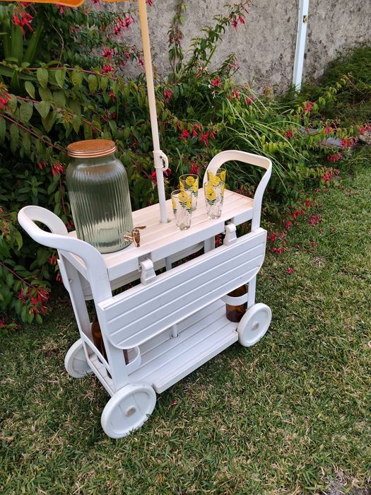 Carrinho de aperitivos para exterior