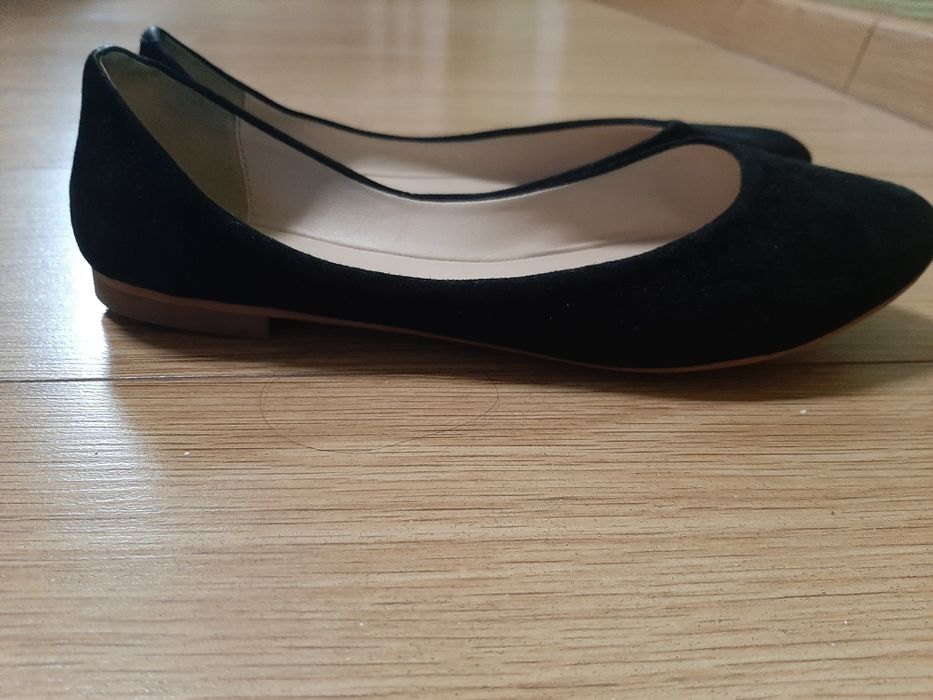 Туфли лодочки на плоской подошве