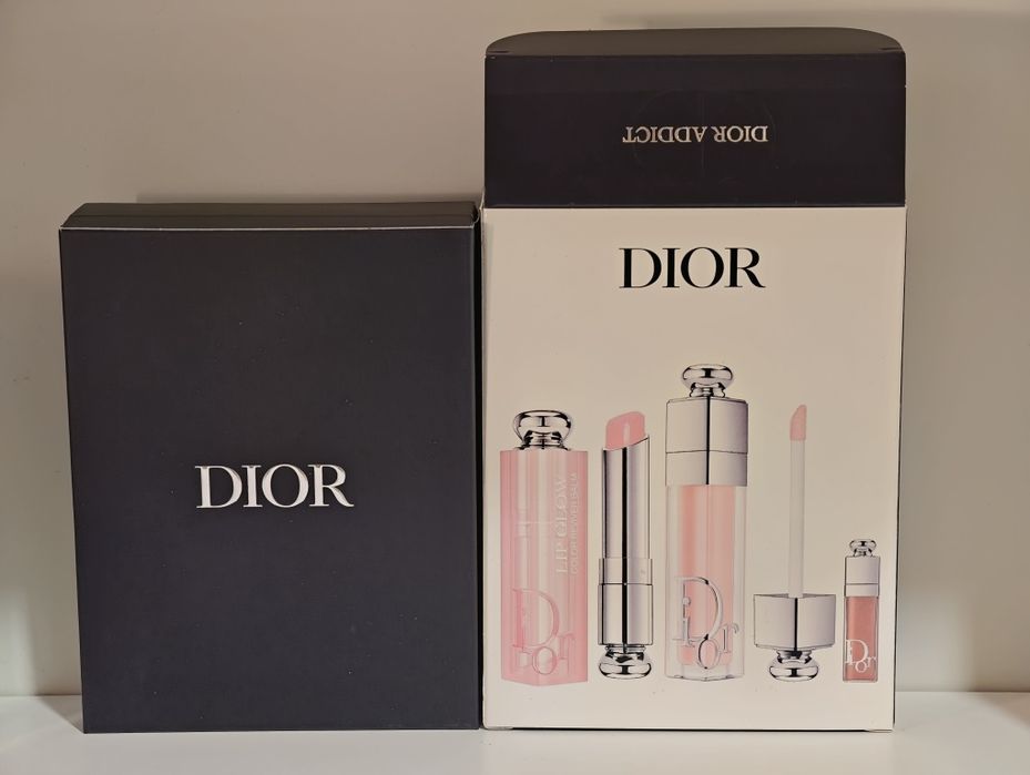 Dior addict lip glow maximizer zestaw set pomadka balsam blyszczyk