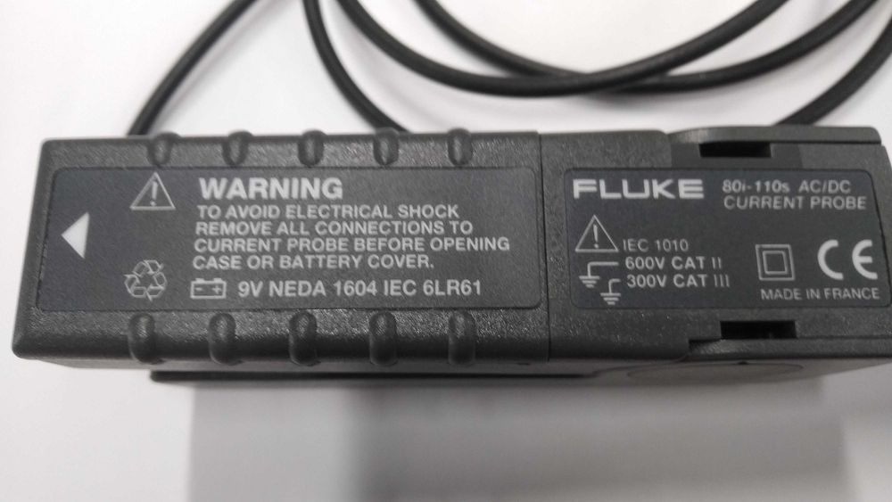 FLUKE  Sonda de corrente / pinça amperimétrica profissional para osciloscópio, modelo 80i-110s AC/DC com conector BNC