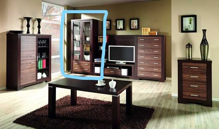 Meble do salonu OCEANIK, wenge, bogaty zestaw