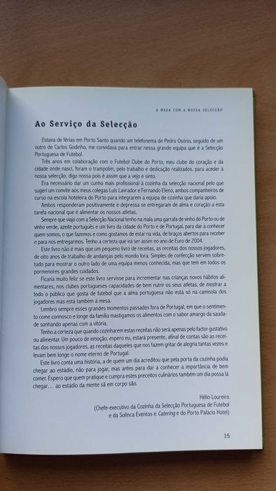 " À Mesa Com a Nossa Selecção" do Chefe Hélio Loureiro (EURO 2004)