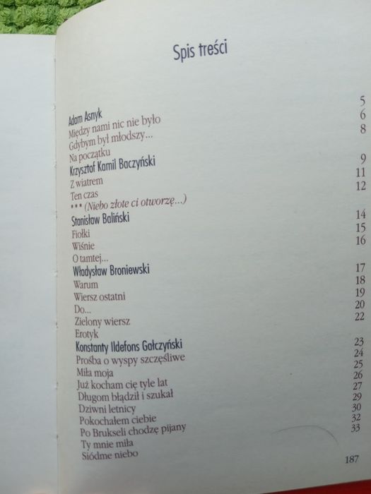Dla ciebie wiersze miłosne polskich poetów