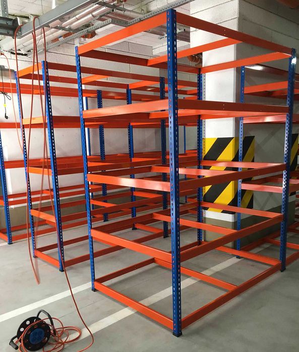 Regały Na Wymiar Metalowe Półkowe Magazyn Garaż Warsztat Piwnica MOCNE