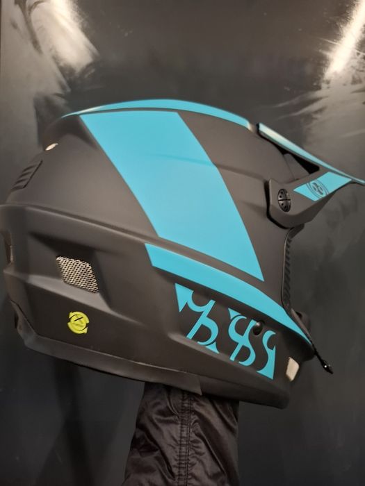 Kask rowerowy downhill full face Ixs XULT DH 57-59 cm M L lekki lagoon