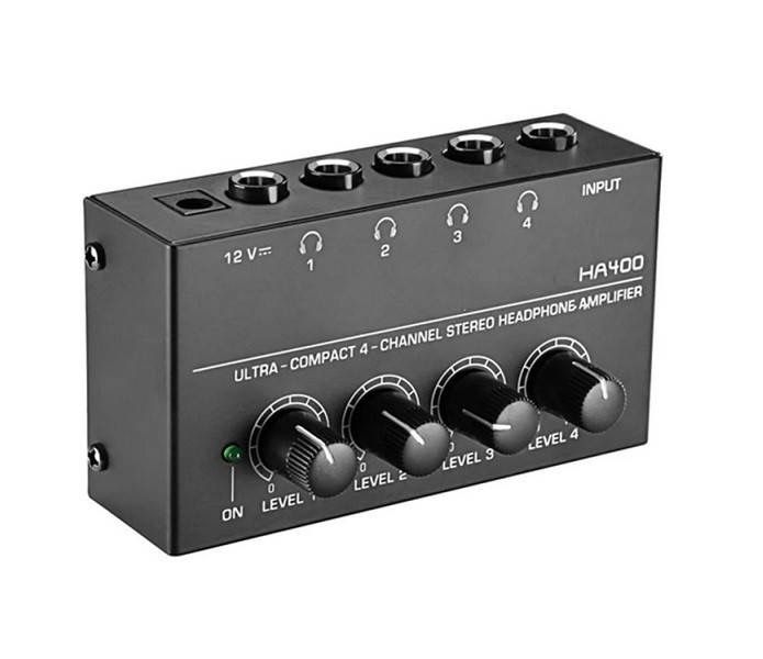 ⇒ Підсилювач для навушників 4-канальний HA400 цап