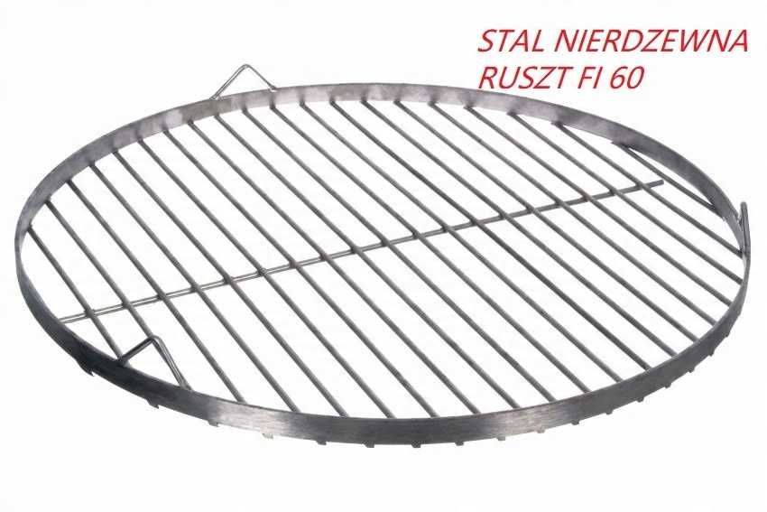 RUSZT NIERDZEWNY FI 60 wiszący na grilla trójnóg okrągły grillowy