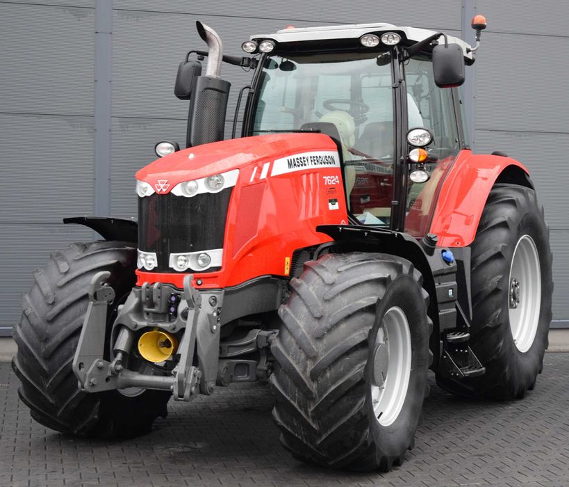 Ciągnik rolniczy MF 7624 Dyna 6 rok 2012 używ 5480 mtg przedni TUZ WOM