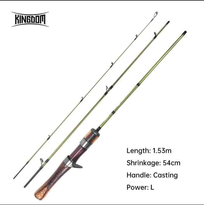 Кастинговый спиннинг KINGDOM TRAVEL STREAM KING 1.53м 2-10г