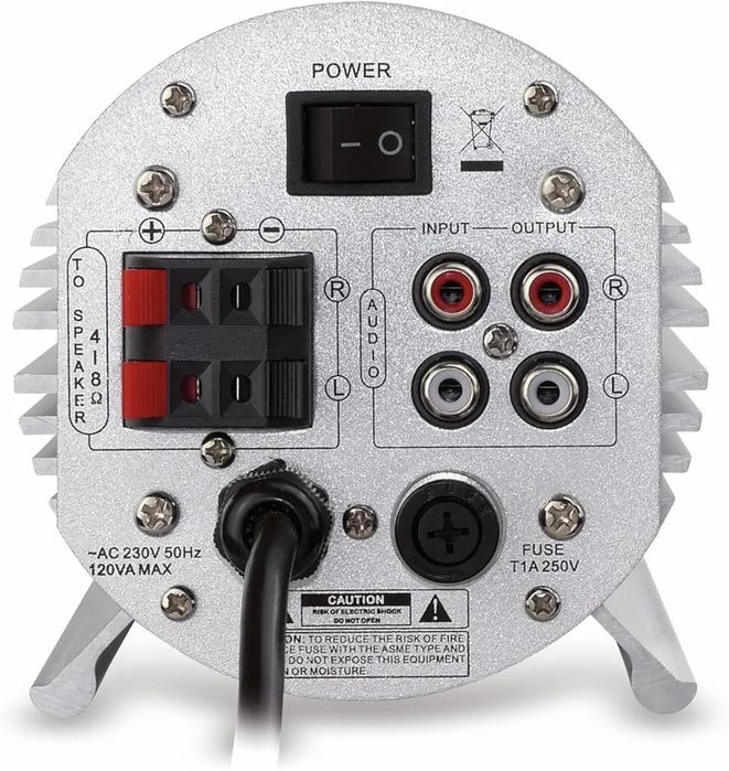 Dynavox Spark II Stereo Mini wzmacniacz (2 x 30 Watt) silber