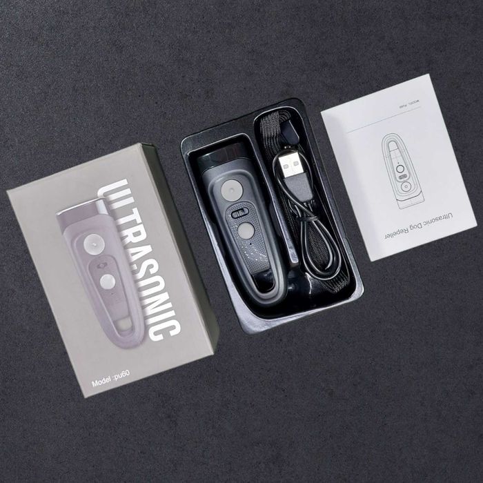 Ультразвук отпугиватель собак - відлякувач Ultrasonic PU60 с фонариком