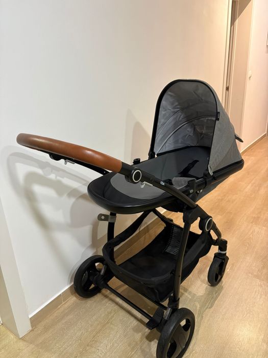 Carrinho de bebe + duplo ovo cybex Leotie Lux com caixa perfeito estad