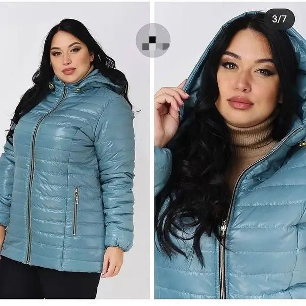 Женская удлинённая демисезонная куртка больших размеров. 54-78р