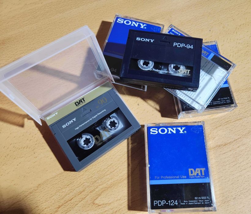 Cassetes Sony DAT 94 e 124