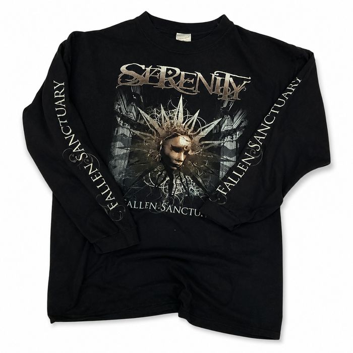 Вінтаж 2008 Serenity Fallen Sanctuary (Bayonetta merch) Лонгслів Band Shirt Mens М goth y2k