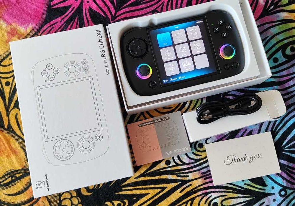 Anbernic RG CubeXX Retro konsola, emulator Game boy, Nintendo, PSP, R36S