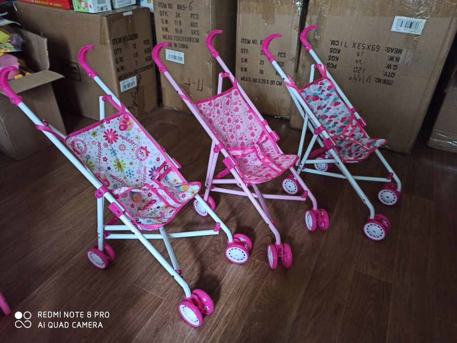 Дитячий візочок коляска дитяча для ляльки пупса тростина трость