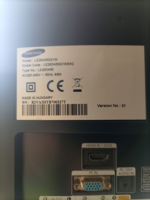 LCD Samsung LE26D450G1W