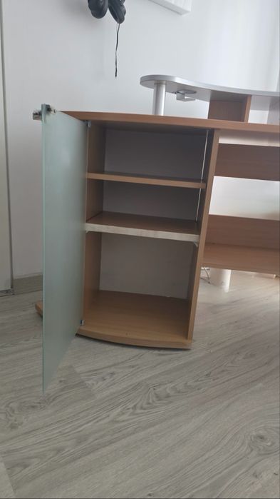 Secretaria/ mesa do canto com gavetas e feixo