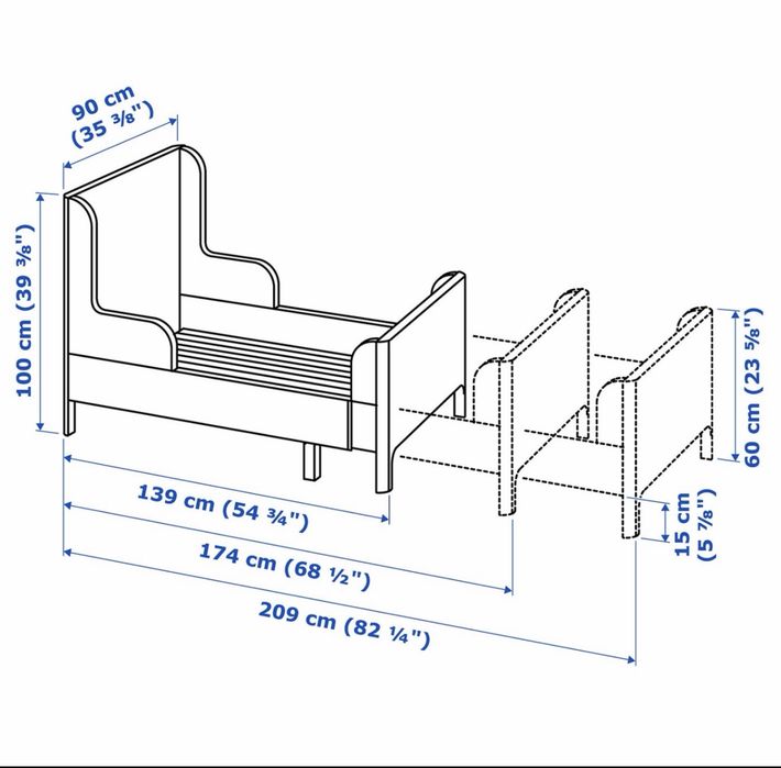 Duas Camas Busenge + colchões IKEA