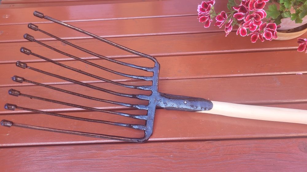 Polskie Widły 9 ZĘBNE! z trzonkiem, gable do ziemniaków buraków TANIO!