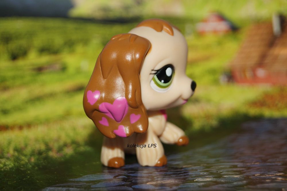 LPS Littlest Pet Shop spaniel #1963 oryginalny pop oryginał Nintendo