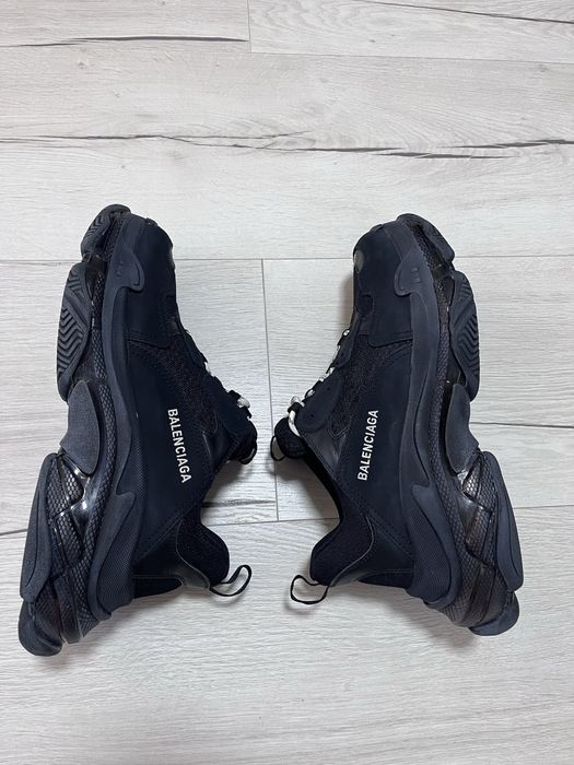 Чоловічі Кросівки Balenciaga Triple S Clear Sole Black Розмір 43