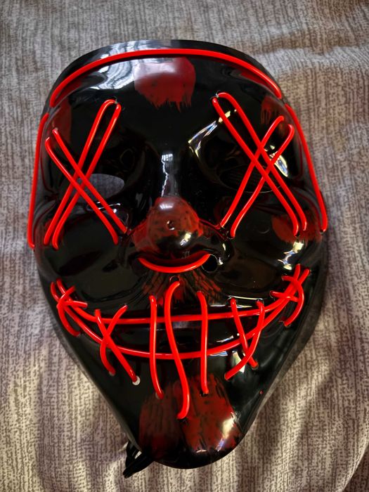 Máscara nova Halloween/Carnaval LED