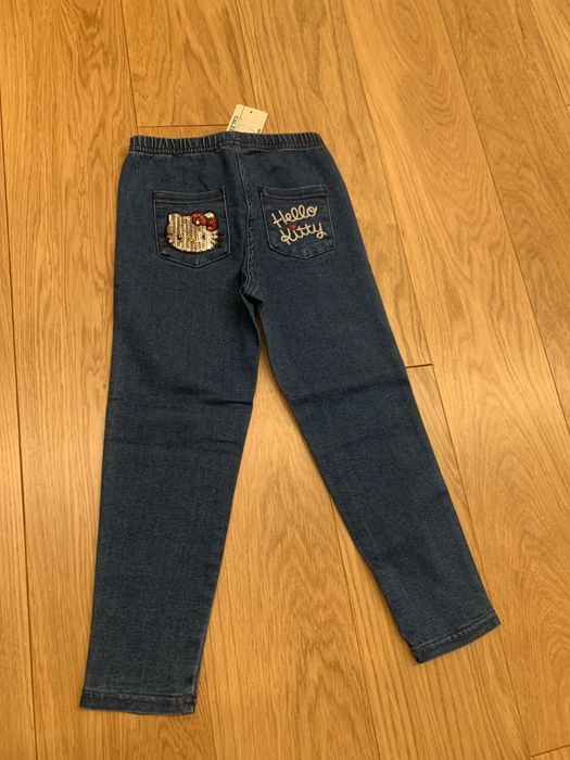 Spodnie Jeans Hello Kitty Nowe 3/4 Lata
