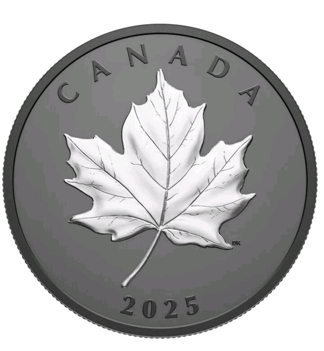 Монети сахарний  кленовий лист Канади 2025 - 2 штуки