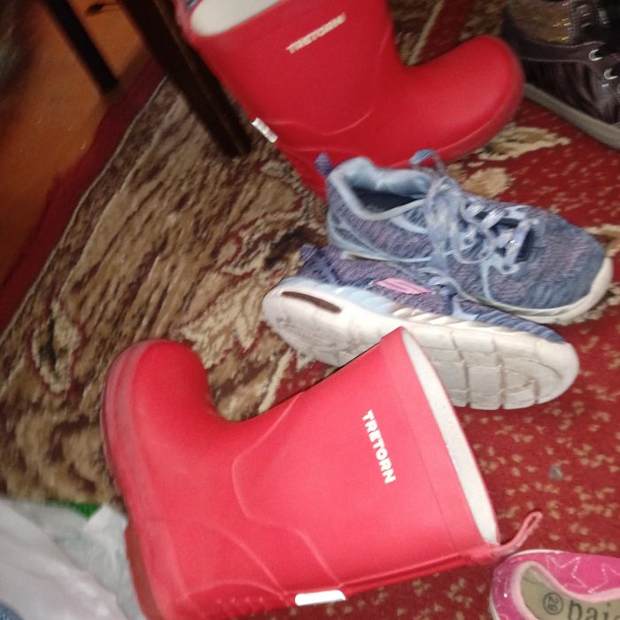 Гумачки резинові сапожки Деми ботинки ботиночки с ушками на девочку на