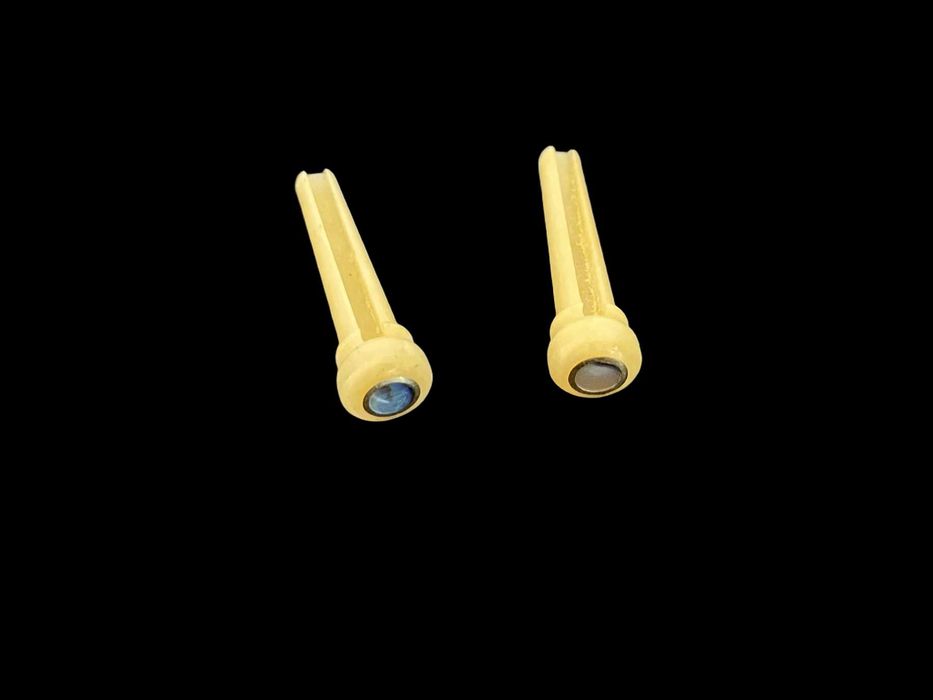 Pins em osso c/ pontos abalone Guitarra Folk