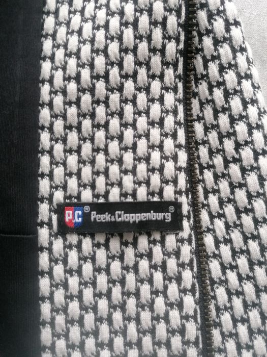 JAK NOWY żakiet biało-czarny na podszewce 40/42  piękny fason