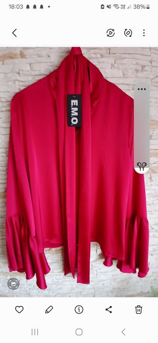 Koszula Emo satynowa .