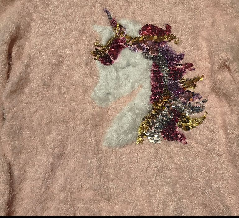 Sweterek LC Waikiki Unicorn, jednorożec roz. 146-152