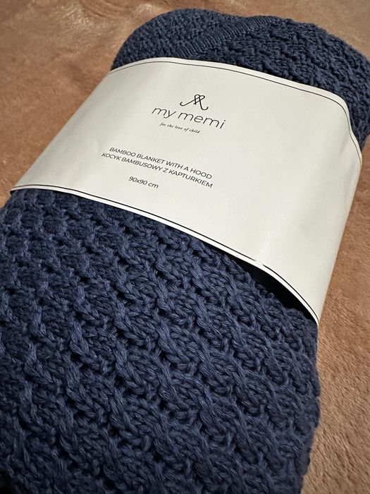 Kocyk bambusowy z kapturkiem, 90x90 - My Memi