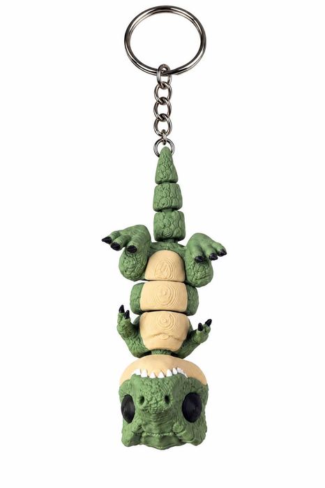 Ruchomy brelok dinozaur T-Rex 3D. Mały gad, wielki charakter!