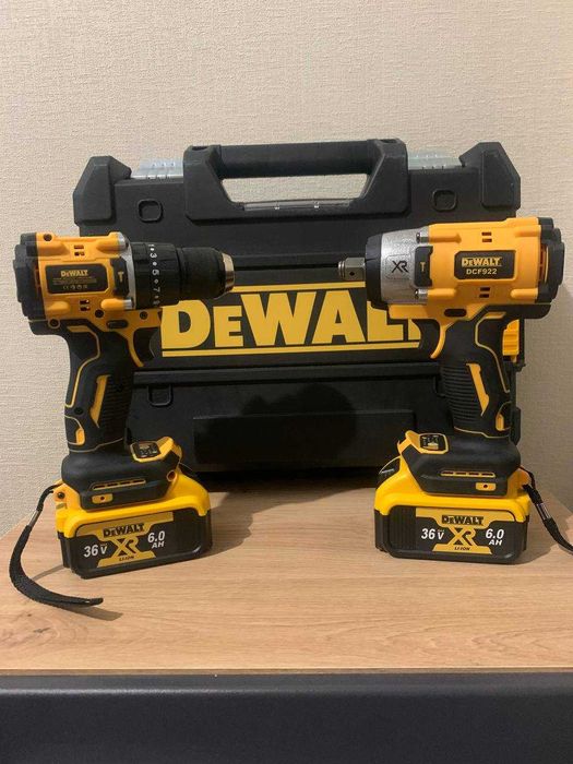 Професійний  Безщітковий набір DeWalt Гайковерт та шурупокрут