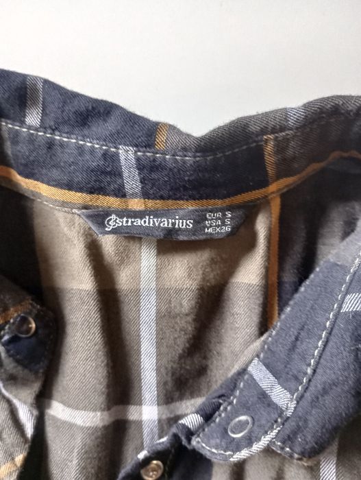 Koszula w kratę Stradivarius 36