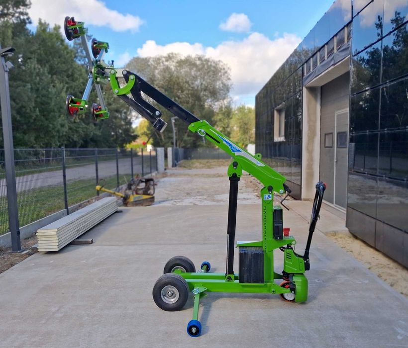 Mini żuraw manipulator do szkła okien MWM GME-S 300 chwytak szyb dźwig