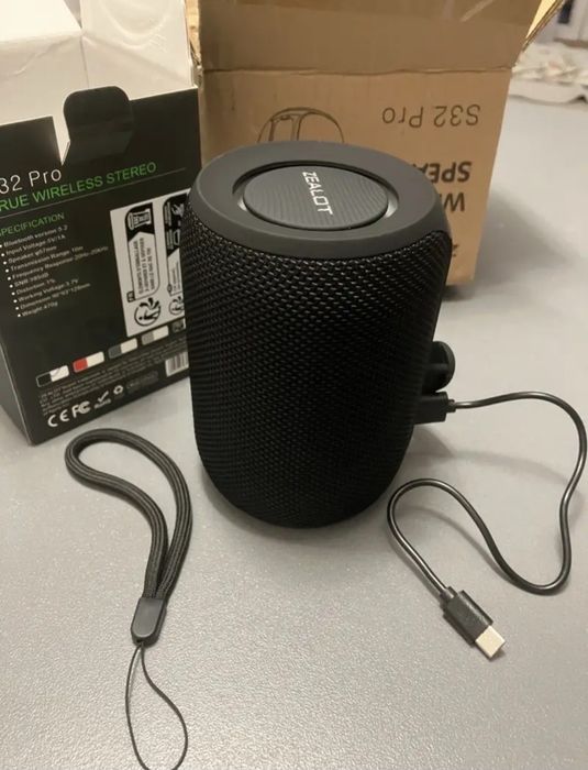 Портативная Bluetooth колонка Zealot S32 Pro 15W Black Новая