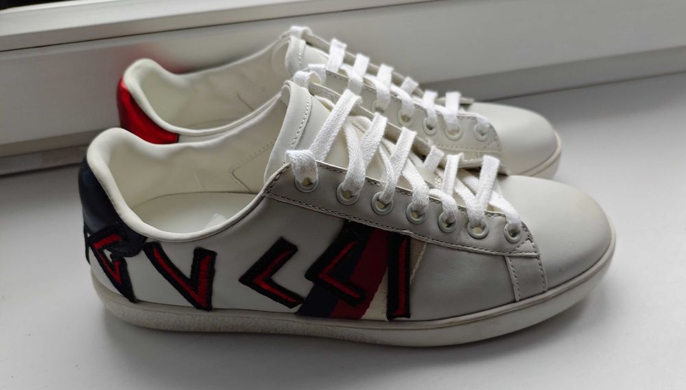 Кроссовки женские кожаные Gucci