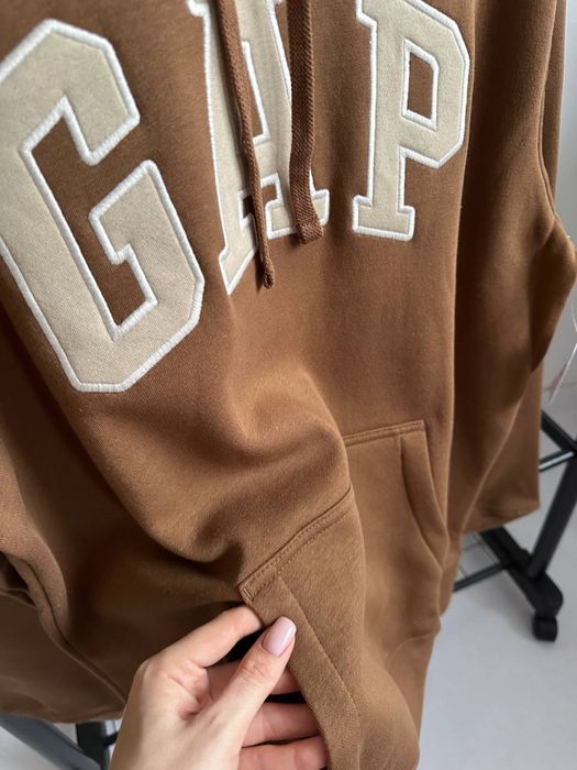 Худи Gap, коричневый худи гер, геп худи, худак Gap