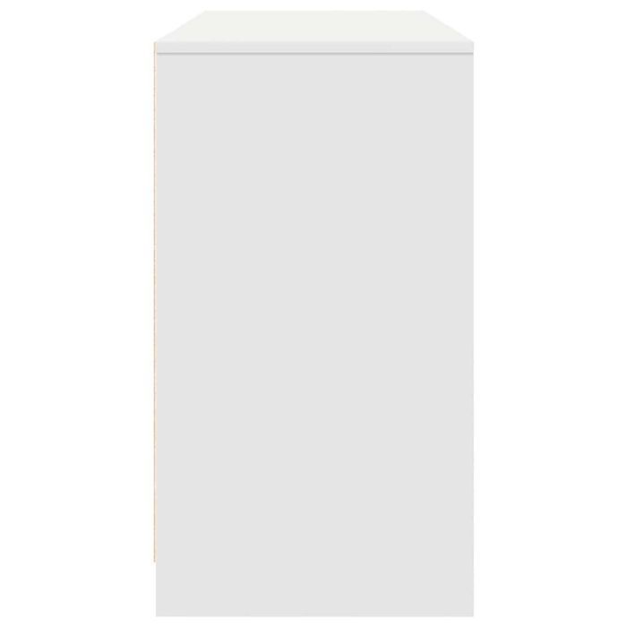 Vidaxl Biurko Białe 120X42X76 Cm Drewno Klejone