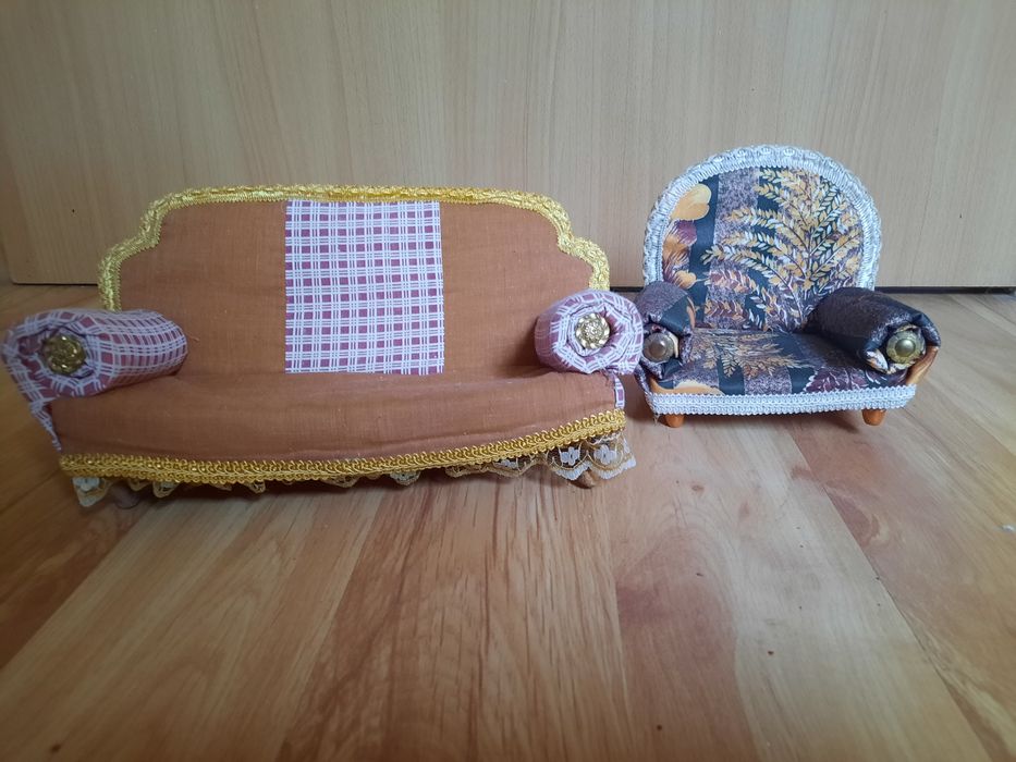 Meble dla lalek sofa i fotel