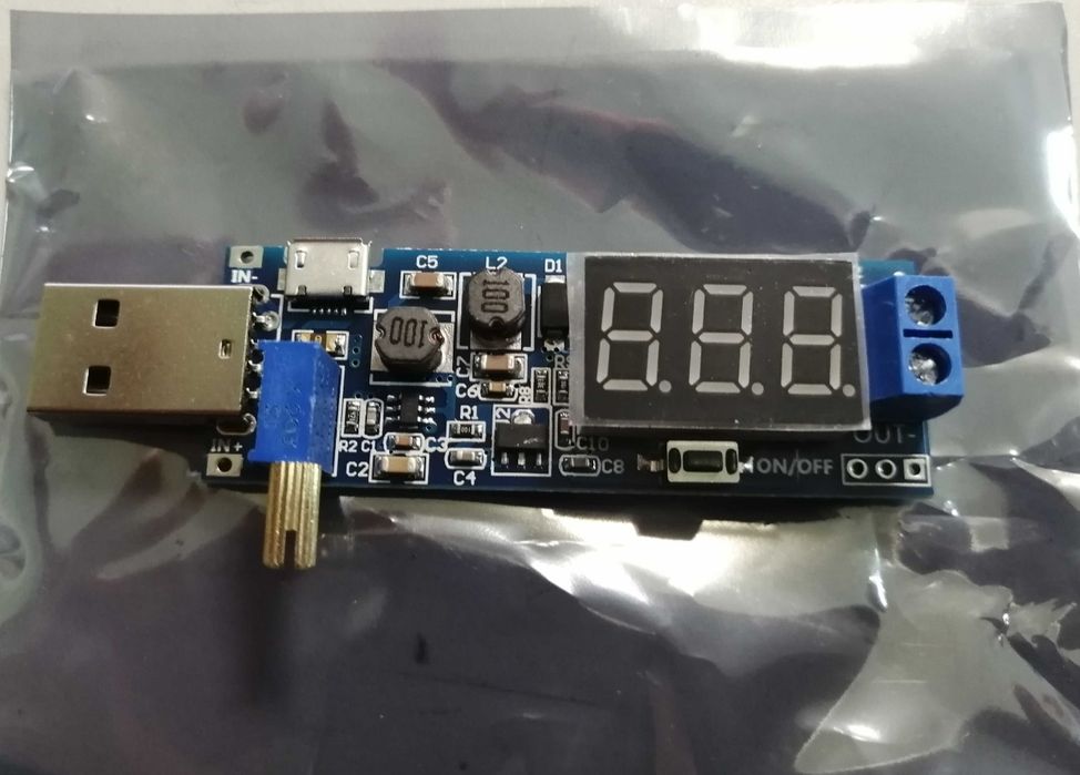 Usb перетворювач 5-9в-12в. Підвищувальний понижуючий перетворювач.
Мод